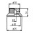 Ручка для потенціометра Paxphil Hat Control Knob Screw Type (Chrome) (NS007 CR)