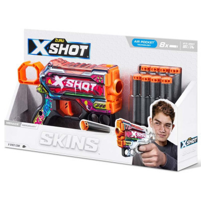 Іграшкова зброя Zuru X-Shot Швидкострільний бластер Skins Menace Mercenary (8 патронів) (36515P)