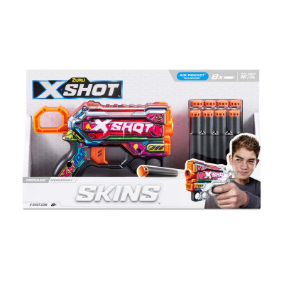 Іграшкова зброя Zuru X-Shot Швидкострільний бластер Skins Menace Mercenary (8 патронів) (36515P)