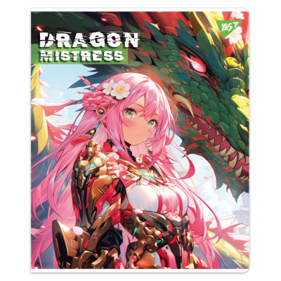 Зошит Yes Dragon mistress А5 12 аркушів клітинка (767491)