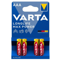 Батарейка Varta AAA Longlife Max Power лужна * 4 (04703101404)