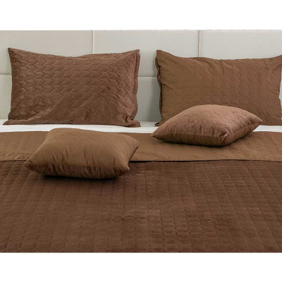 Подушка Руно декоративна Velour Chocolate 40х40 (311.55_Chocolate)