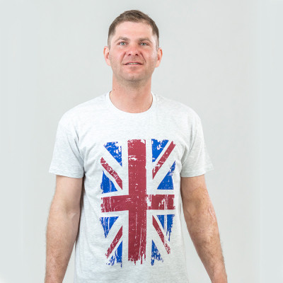 Футболка Sol&#039;s Regent Great Britain Flag 150 світло-меланжевий S (11380300/10S)