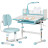 Парта зі стільцем ErgoKids Blue ( +полка+лампа) (BD-24 BL)