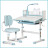Парта зі стільцем ErgoKids Blue ( +полка+лампа) (BD-24 BL)