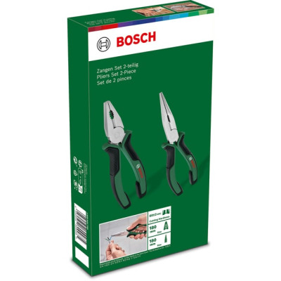 Плоскогубці Bosch набір 2 шт, комбіновані, подовжені (1.600.A02.75H)