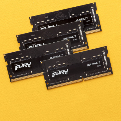Модуль пам&#039;яті для ноутбука SoDIMM DDR4 16GB (2x8GB) 3200 MHz Fury Impact Kingston Fury (ex.HyperX) (KF432S20IBK2/16)