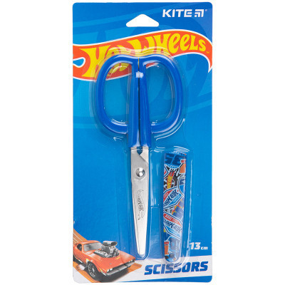 Ножиці Kite дитячі в футлярі Hot Wheels 13 см (HW23-124)