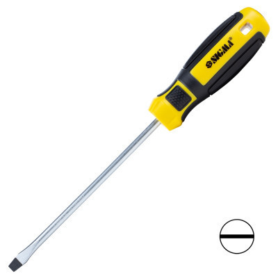 Викрутка Sigma шліцева SL 6.0x150мм CrV Mega (4009271)