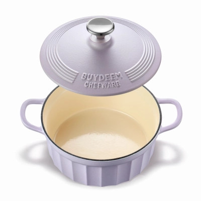 Гусятниця Buydeem CP521 Petal Purple чавунна емальована 2.9 л (CP521-PP)