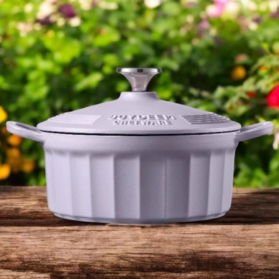 Гусятниця Buydeem CP521 Petal Purple чавунна емальована 2.9 л (CP521-PP)