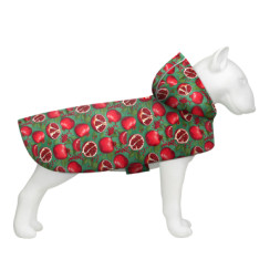Дощовик для тварин WAUDOG Clothes Накидка з капюшоном Гранати L (358-4052)