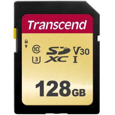 Карта пам&#039;яті Transcend 128GB SDXC class 10 UHS-I (TS128GSDC500S)