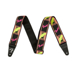Ремінь для гітари Fender Strap 2&quot; Neon Monogrammed Yellow Pink (232337)