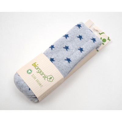 Колготки дитячі Bibaby махрові із зірочками (68379-68-grayblue)