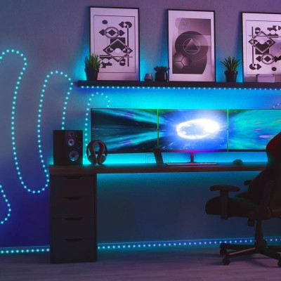 Гірлянда Twinkly Smart LED Dots Lights RGB 400 Gen II, IP44, 20м, прозорий (TWD400STP-TEU)