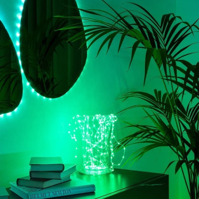 Гірлянда Twinkly Smart LED Dots Lights RGB 400 Gen II, IP44, 20м, прозорий (TWD400STP-TEU)