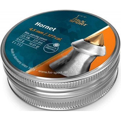 Пульки H&amp;N Hornet 4,5 мм, 0,62 г, 225шт/уп (92424500003)