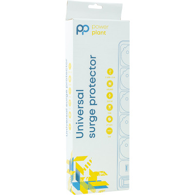 Мережевий фільтр живлення PowerPlant 5м, 5 розеток, USB 2.1A (JY-1056U/5) (PPSA10M50S5U)