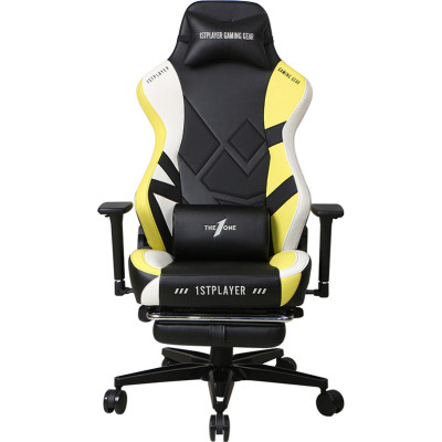 Крісло ігрове 1stPlayer Duke Black-White-Yellow (Duke BlackWhiteYellow)