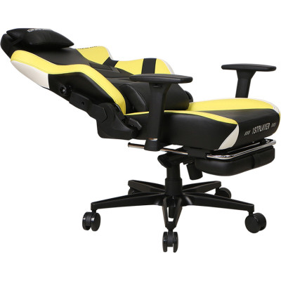 Крісло ігрове 1stPlayer Duke Black-White-Yellow (Duke BlackWhiteYellow)