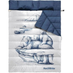 Спальний мішок Naturehike двомісний NH21MSD06 темно-синій (6927595795323)