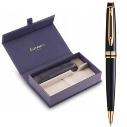 Ручка кулькова Waterman EXPERT Black GT  BP + чохол + подар.упаковка GIFT24 (20 021b24)