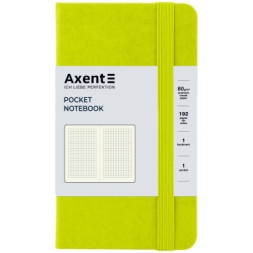 Книга записна Axent Partner 95x140 мм 96 аркушів у клітинку Лимонна (8301-60-A)