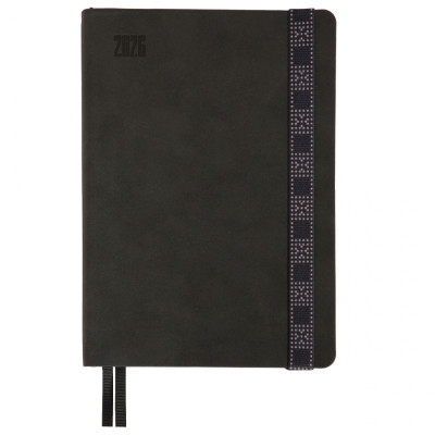 Тижневик Leo planner А5 датований 2026 &quot;Voyage&quot;, м‘який, графітовий, 368 сторінок (252695)