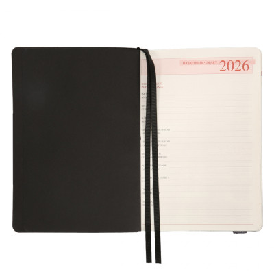 Тижневик Leo planner А5 датований 2026 &quot;Voyage&quot;, м‘який, графітовий, 368 сторінок (252695)