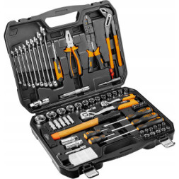Набір інструментів Neo Tools 100 од., 1/4 &quot;, 1/2&quot;, CrV, кейс (08-920)