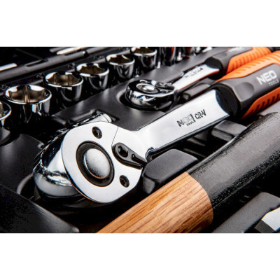 Набір інструментів Neo Tools 100 од., 1/4 &quot;, 1/2&quot;, CrV, кейс (08-920)