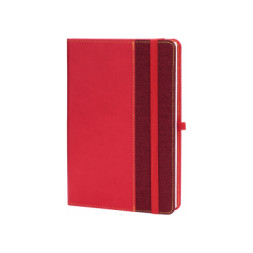 Книга записна Optima А5 COMBI-14, тверда обкладинка, гумка,лінія (O20125-14)