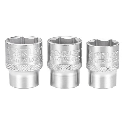 Набір головок Stanley торцевих 1/2&quot; Maxi Drive, з шестигранним профілем, 3 шт: 21, 22, 24 мм. (FMMT17095-0)