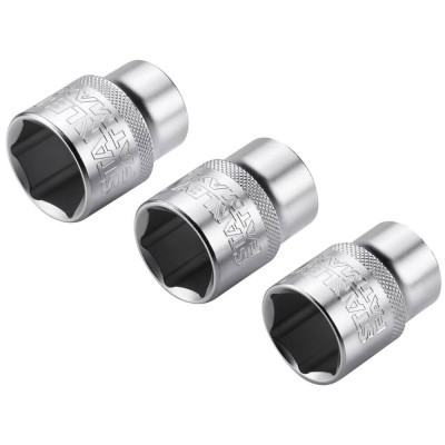 Набір головок Stanley торцевих 1/2&quot; Maxi Drive, з шестигранним профілем, 3 шт: 21, 22, 24 мм. (FMMT17095-0)