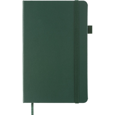 Книга записна Buromax Etalon 125x195 мм 96 аркушів в точку обкладинка зі штучної шкіри Зелена (BM.291360-04)