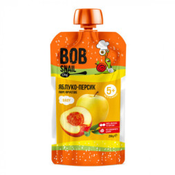 Дитяче пюре Bob Snail Равлик Боб Яблуко-Персик 250 г (4820219345169)