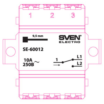 Перемикач Sven SE-60012 white (7100035)