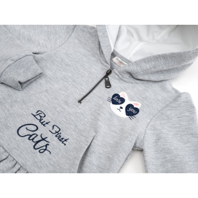 Плаття дитяче POP FASHION з капюшоном (6728-128G-gray)