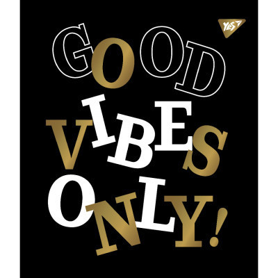 Зошит Yes А5 Good vibes 96 аркушів клітинка (766903)