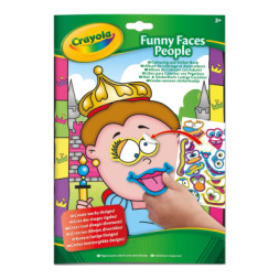 Набір для творчості Crayola Розмальовка Кумедні люди 24 сторінки (04-7349-1)