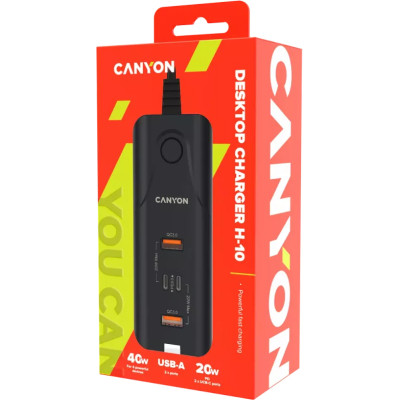 Зарядний пристрій Canyon H-10 Wall charger (CNE-CHA10B)