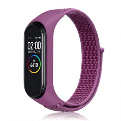 Ремінець до фітнес браслета BeCover Nylon Style для Xiaomi Mi Smart Band 5/6 Purple (705429)
