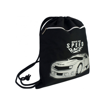 Сумка для взуття Cool For School Чорна з кишенею (CF87306)