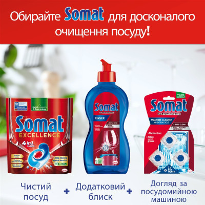 Таблетки для посудомийних машин Somat Excellence 28 шт. (9000101576139)