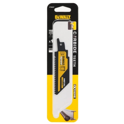 Полотно DeWALT для шабельних пилок, EXTREME CARBIDE , 102 мм., 8 TPI (DT20437)