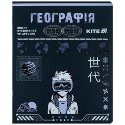 Зошит Kite предметний Cyber 48 аркуші, клітинка, географія (K25-240-25)