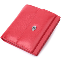 Портмоне ST Leather З натуральної шкіри Червоне (22723)