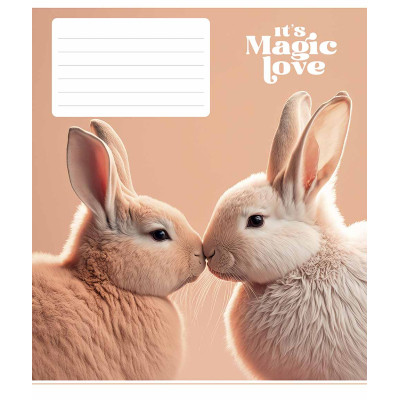 Зошит Школярик It&#039;s a magic love 12 аркушів клітинка (012-3300K)