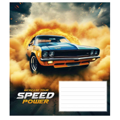 Зошит Школярик Speed power 24 аркуша клітинка (024-3297K)